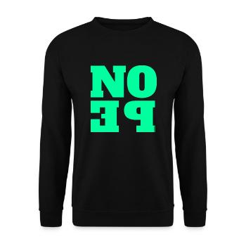 NOPE - ne soyez pas un béni-oui-oui! - Sweat-shirt Unisexe - noir - Devant - Alina (178cm) & Michal (187cm)