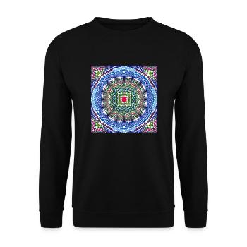 LMNArt - Unisex Sweatshirt - black - Front - Alina (178cm) & Michal (187cm)
