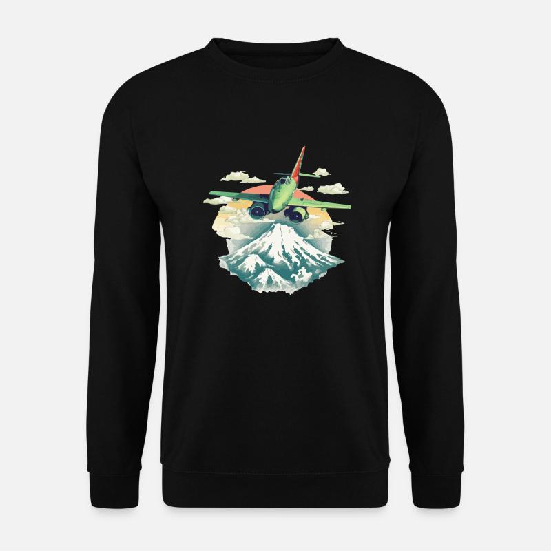 Das Flugzeug - Unisex Pullover - Schwarz