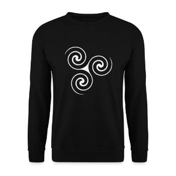 Vertebra - Unisex Sweatshirt - black - Front - Alina (178cm) & Michal (187cm)