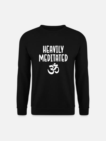 Cadeau de yoga pour Yogis Méditation Idée cadeau Om - Sweat-shirt Unisexe - noir