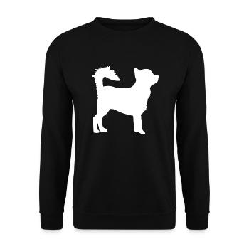 Hund Dog - Unisex Sweatshirt - black - Front - Alina (178cm) & Michal (187cm)