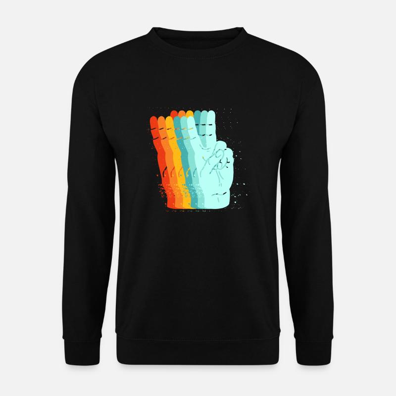 Peace retro sign - Unisex Sweatshirt - black