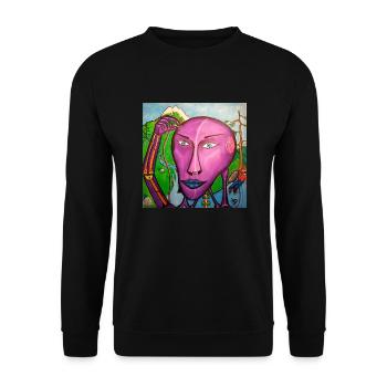 20170204 220752 - Unisex Pullover - Schwarz - Vorne - Alina (178cm) & Michal (187cm)