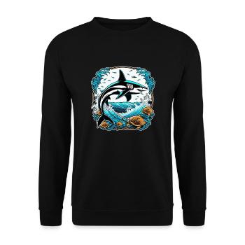 Hai - Unisex Pullover - Schwarz - Vorne - Alina (178cm) & Michal (187cm)