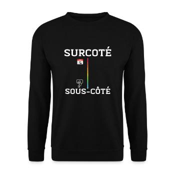 Pyjama vs Lundi - Sweat-shirt Unisexe - noir - Devant - Alina (178cm) & Michal (187cm)