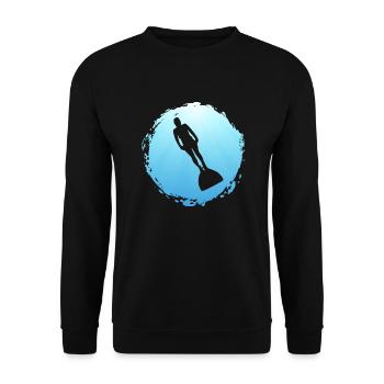 Plongée sous-marine Sports aquatiques Apnée Plongeur - Sweat-shirt Unisexe - noir - Devant - Alina (178cm) & Michal (187cm)