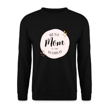 Best mom in the world - Unisex Pullover - Schwarz - Vorne - Alina (178cm) & Michal (187cm)
