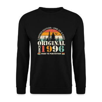 1996: Vintage Legend for the 28th Anniversary - Unisex Sweatshirt - black - Front - Alina (178cm) & Michal (187cm)