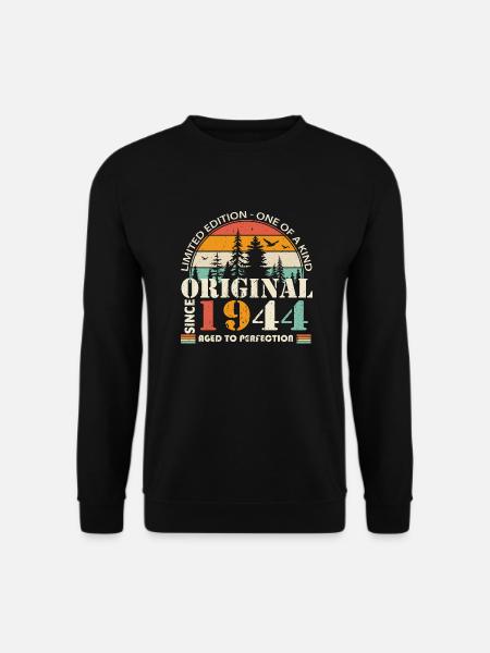 1944 : Légende vintage pour le 80e anniversaire - Sweat-shirt Unisexe - noir