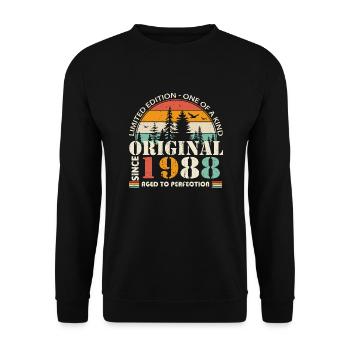 1988: Vintage Legend for the 36th Anniversary - Unisex Sweatshirt - black - Front - Alina (178cm) & Michal (187cm)