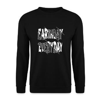 planet protection environmental awareness - Unisex Pullover - Schwarz - Vorne - Alina (178cm) & Michal (187cm)