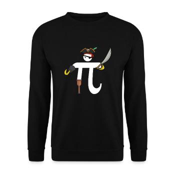Pi rat color - Sweat-shirt Unisexe - noir - Devant - Alina (178cm) & Michal (187cm)