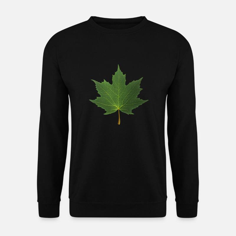 MAPLE LEAF - Unisex Sweatshirt - black