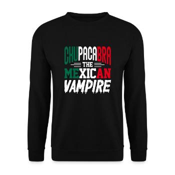 Chupacabra The Mexican Vampire Cryptid Creature - Unisex Sweatshirt - black - Front - Alina (178cm) & Michal (187cm)