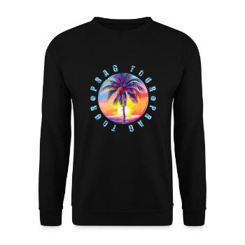 Visite de Prague colorée - Sweat-shirt Unisexe - noir - Devant - Alina (178cm) & Michal (187cm)