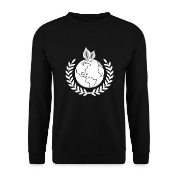 Couronne de terre 1 - Sweat-shirt Unisexe - noir - Devant - Alina (178cm) & Michal (187cm)