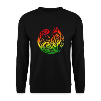 chat chat chats animal de compagnie mignonne animal mignon - Sweat-shirt Unisexe - noir - Devant - Alina (178cm) & Michal (187cm)