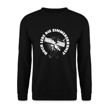 Zimmermann - Unisex Pullover - Schwarz - Vorne - Alina (178cm) & Michal (187cm)