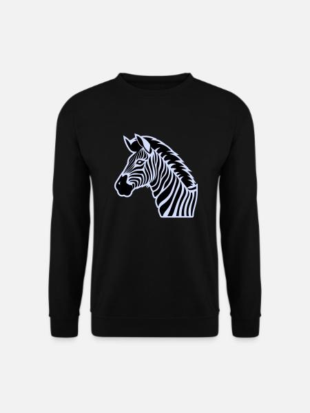 zebra - Unisex Sweatshirt - black