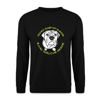 Tous les chiens sont géniaux - Bulldog - Sweat-shirt Unisexe - noir - Devant - Alina (178cm) & Michal (187cm)