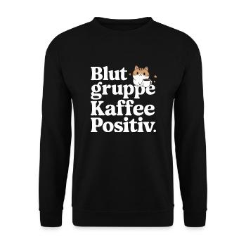 Chat Chaton Mâle Animal Chats - Sweat-shirt Unisexe - noir - Devant - Alina (178cm) & Michal (187cm)