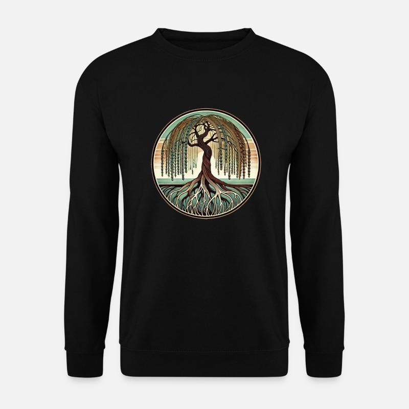Trauerweide - Unisex Pullover - Schwarz