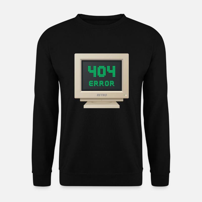 CRT design - Error 404 - Unisex Sweatshirt - black