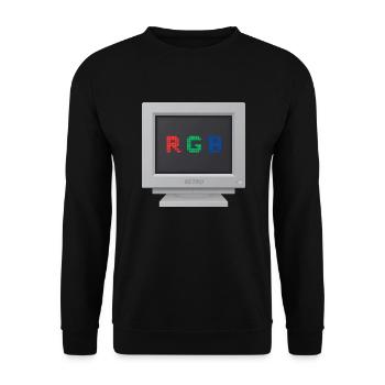 CRT design - Signal RGB - Unisex Sweatshirt - black - Front - Alina (178cm) & Michal (187cm)