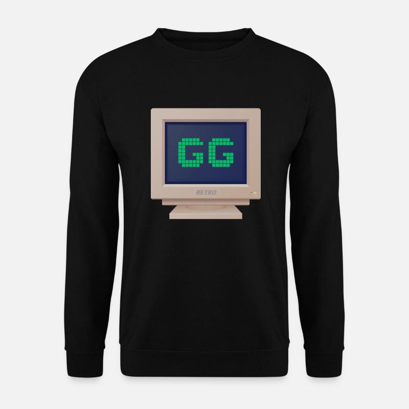 CRT design - GG (Good Game) - Unisex Sweatshirt - black