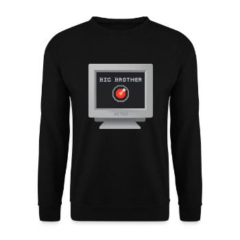 CRT design - Big Brother - Unisex Sweatshirt - black - Front - Alina (178cm) & Michal (187cm)