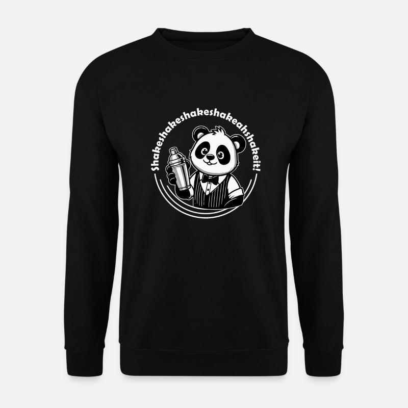 Panda Bartender Fun - Unisex Sweatshirt - black