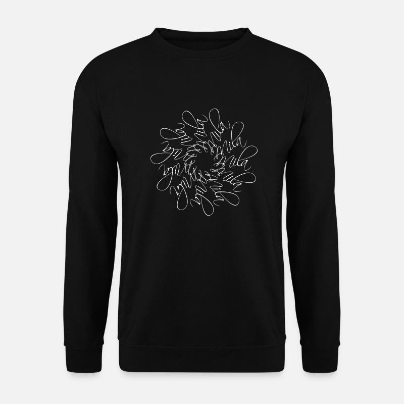 Mila Name Name Mandala - Unisex Sweatshirt - black