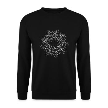 Katrin Nom Mandala - Sweat-shirt Unisexe - noir - Devant - Alina (178cm) & Michal (187cm)