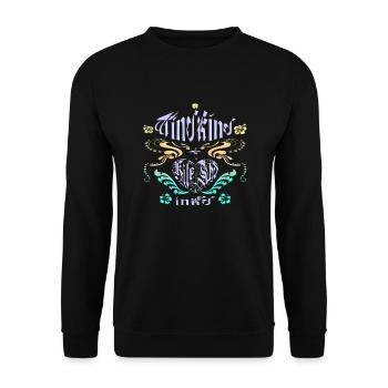 Windkind Kitesurfink'd - Unisex Pullover - Schwarz - Vorne - Alina (178cm) & Michal (187cm)