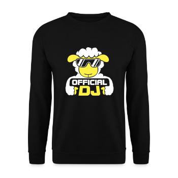 Mouton Officiel DJ Lunettes de soleil Fête Agneau Sweet Cool - Sweat-shirt Unisexe - noir - Devant - Alina (178cm) & Michal (187cm)