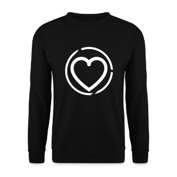 Liebe ist Liebe – LGBTQ+ Stolz - Unisex Pullover - Schwarz - Vorne - Alina (178cm) & Michal (187cm)