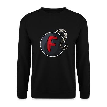F Bomb - Unisex Sweatshirt - black - Front - Alina (178cm) & Michal (187cm)