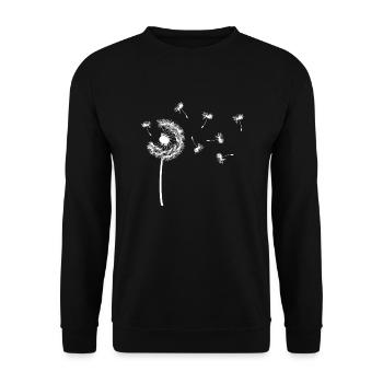 Pusteblume - Unisex Pullover - Schwarz - Vorne - Alina (178cm) & Michal (187cm)