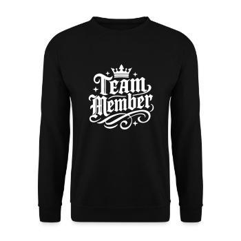 Membre de l’équipe Krone - Sweat-shirt Unisexe - noir - Devant - Alina (178cm) & Michal (187cm)