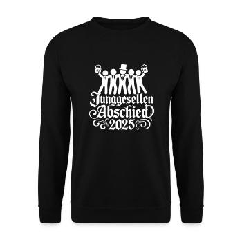Junggesellenabschied 2025 Jga Lustig - Unisex Pullover - Schwarz - Vorne - Alina (178cm) & Michal (187cm)
