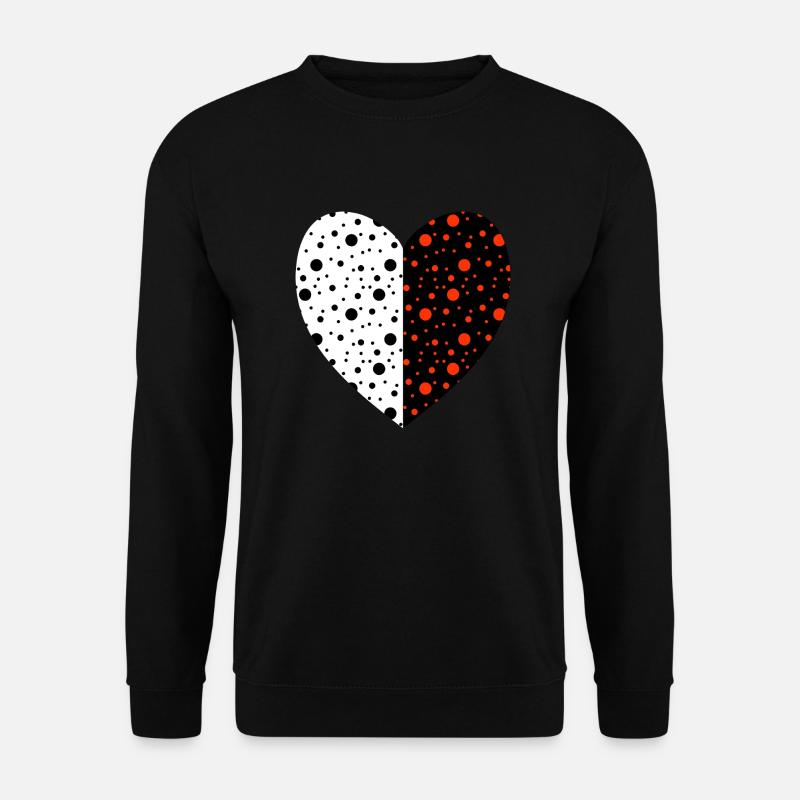Herz - Unisex Pullover - Schwarz