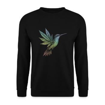 Kolibri - Unisex Pullover - Schwarz - Vorne - Alina (178cm) & Michal (187cm)