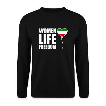 Women life freedom - Unisex Sweatshirt - black - Front - Alina (178cm) & Michal (187cm)