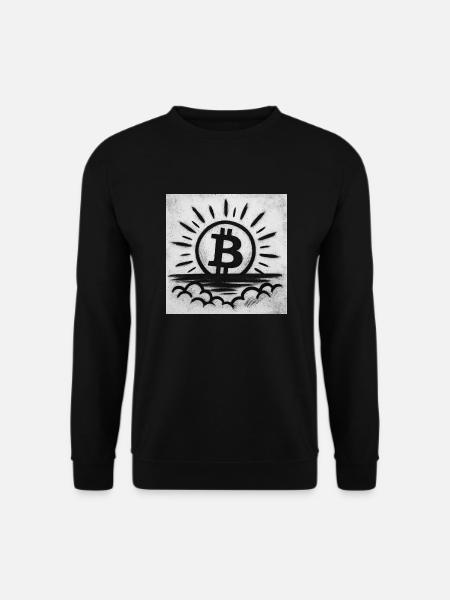 Sun goes up with Bitcoin - Unisex Sweatshirt - black