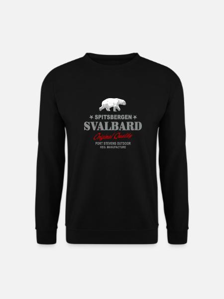 Spitsbergen - Svalbard - Spitzbergen - Polar Bear - Unisex Pullover - Schwarz
