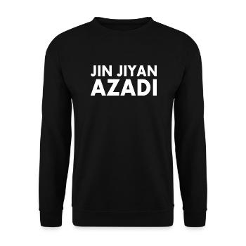 jin jiyan azadi - Sweat-shirt Unisexe - noir - Devant - Alina (178cm) & Michal (187cm)