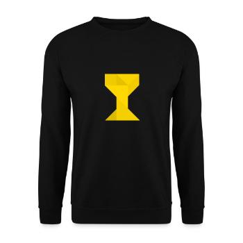 Trophy - Tangram - Unisex Sweatshirt - black - Front - Alina (178cm) & Michal (187cm)