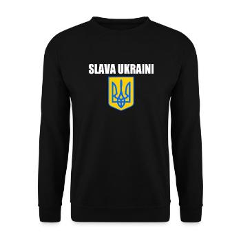 Ukraine - Unisex Sweatshirt - black - Front - Alina (178cm) & Michal (187cm)