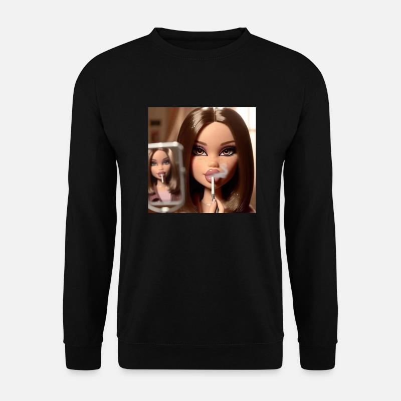 Smoke Girl - Unisex Pullover - Schwarz